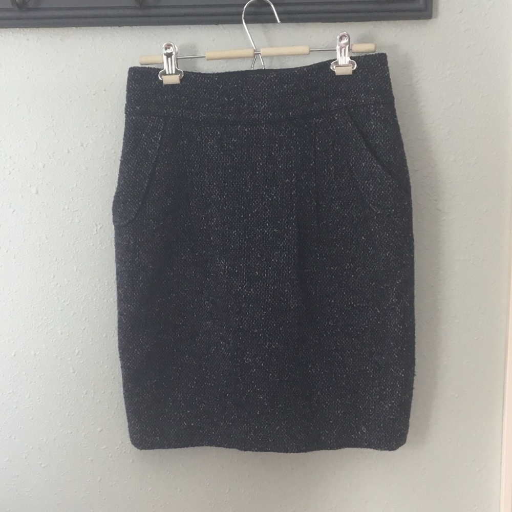 CAbi Tweed Straight Blair Skirt With Pockets